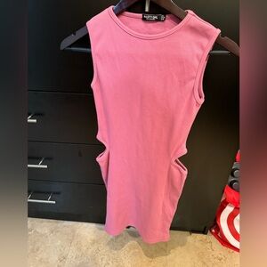 Nastygal Ribbed Cutout Dress